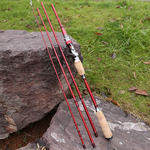 Canne à pêche de voyage 4 sections portable 2,1m pour vos randos carpe - 4