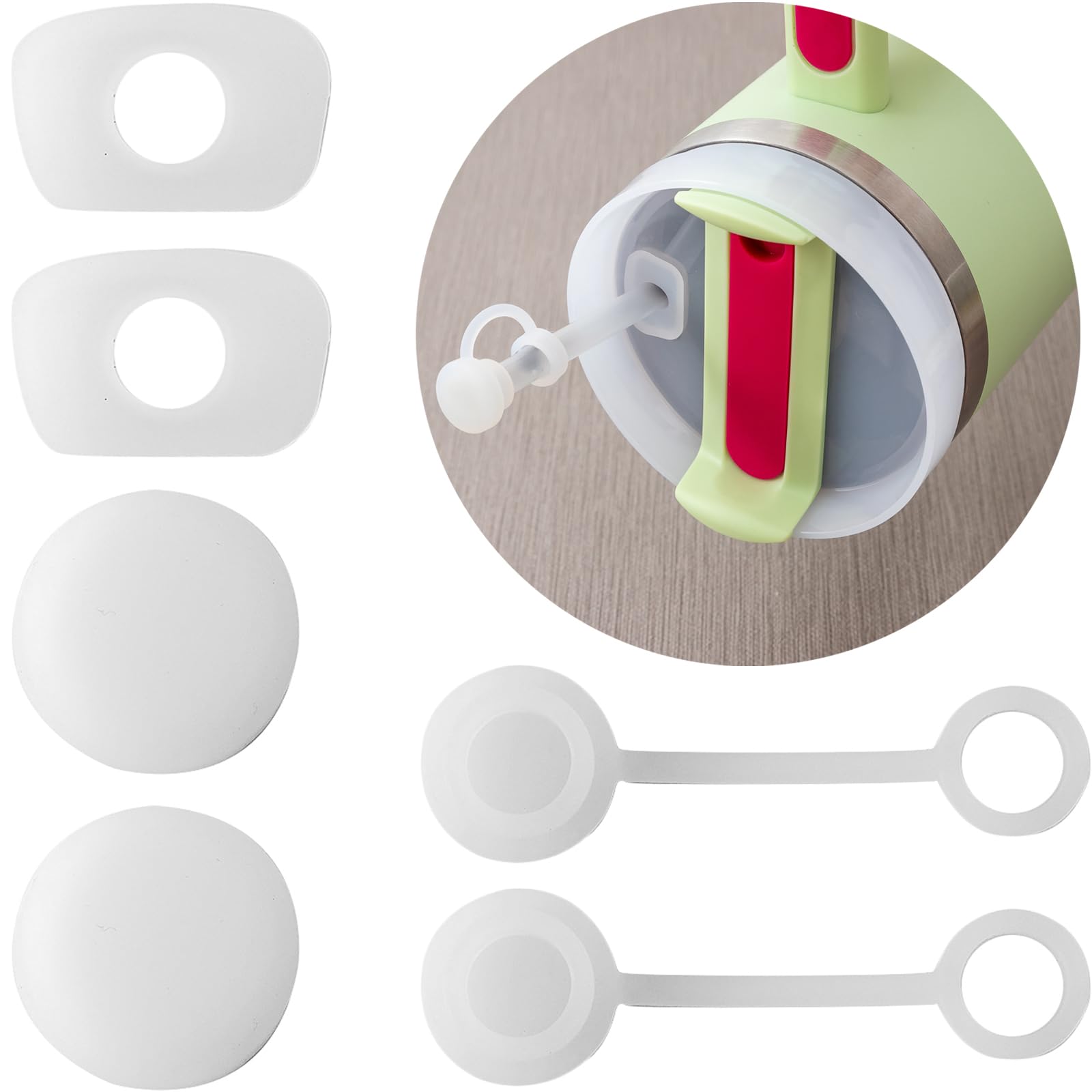 6PC Silicone Spill Proof Stopper For Stanley Cup 2.0...