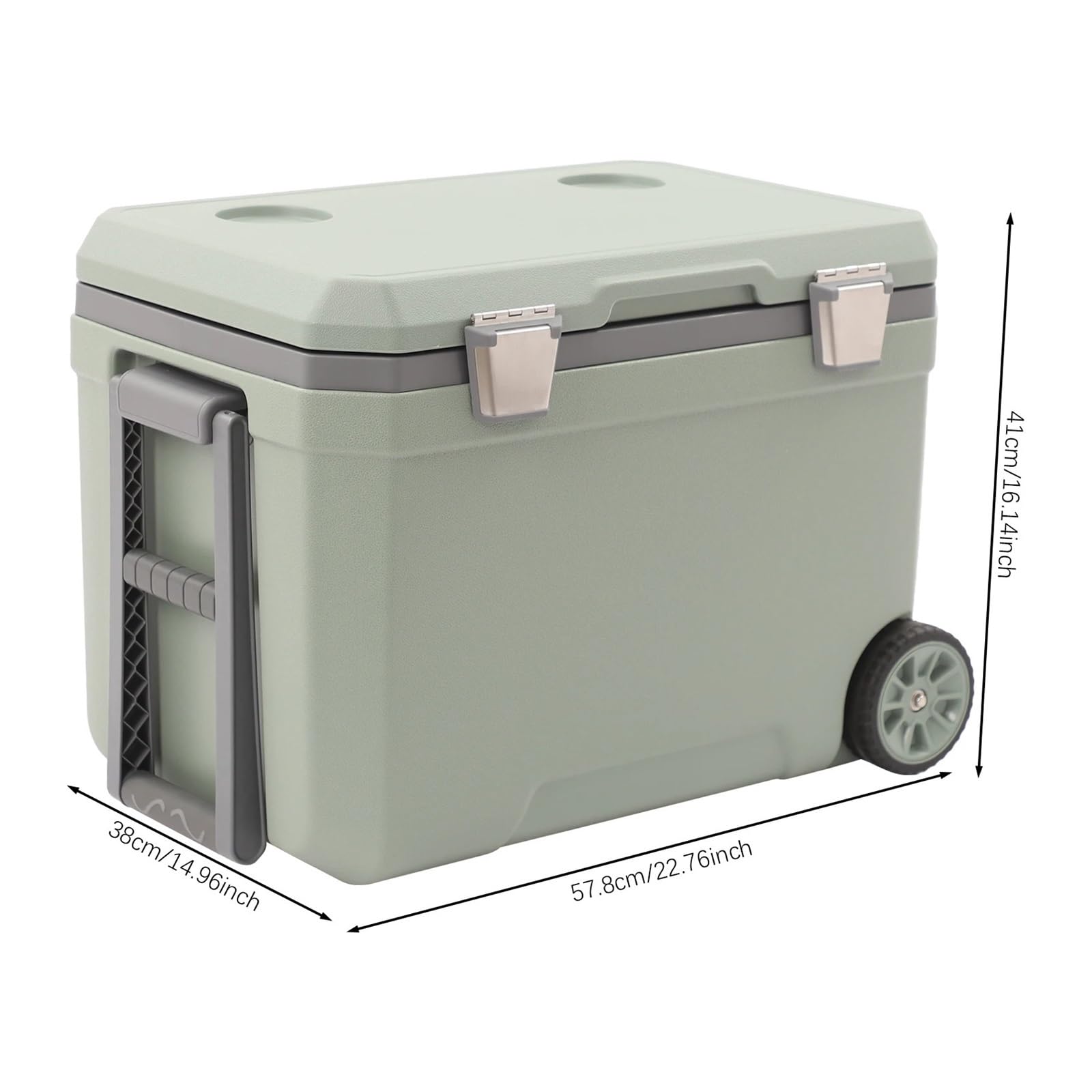 Borsa Frigo Portatile per Picnic Ghiacciaia portatile con ruote