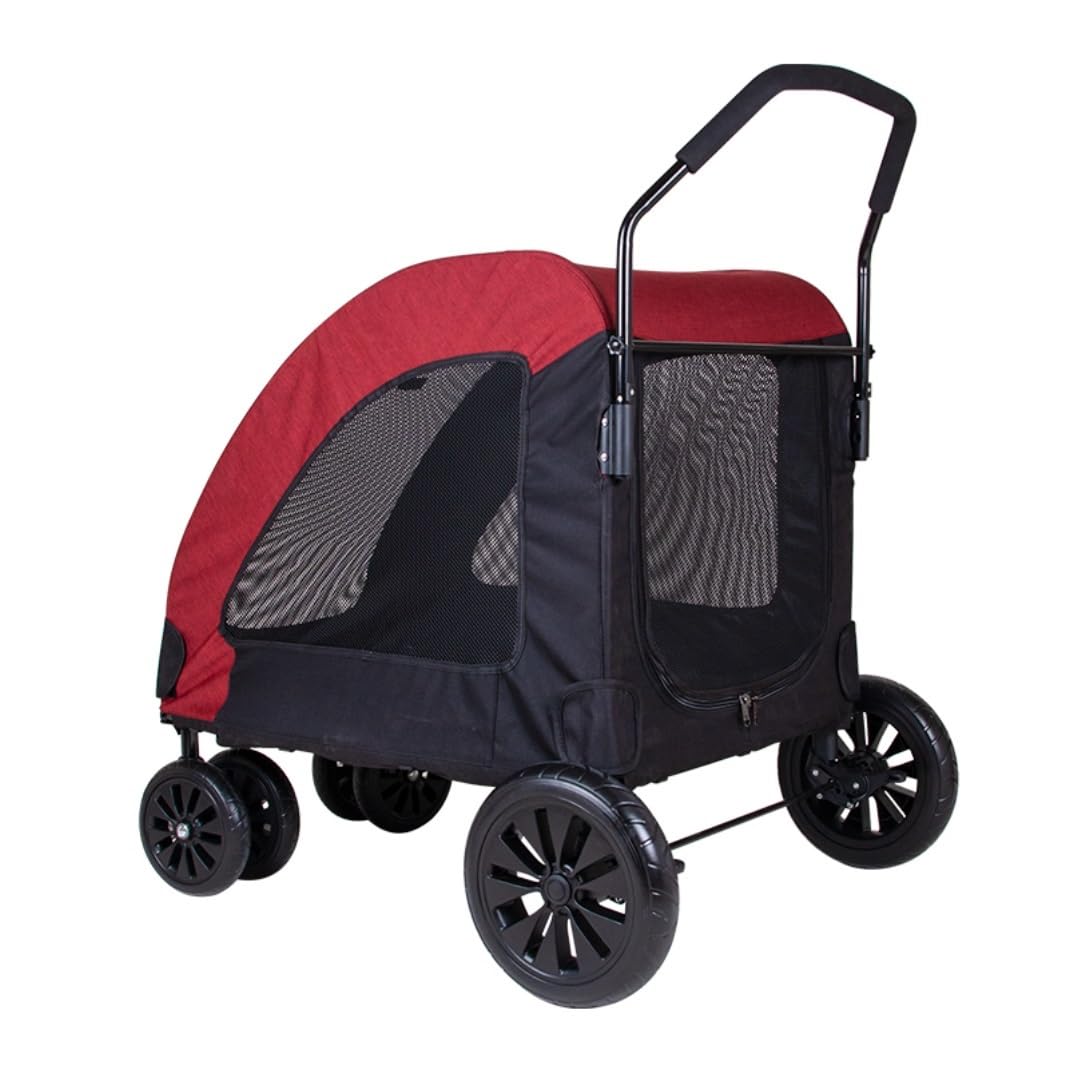 Carro Perro Carrito Para Perros Cochecito Plegable Para Perros, Espacio Transpirable, Impermeable, Tela Oxford, Cochecito Para Mascotas De 4 Ruedas Para Perros Pequeños Y Medianos Cochecito Para Masco