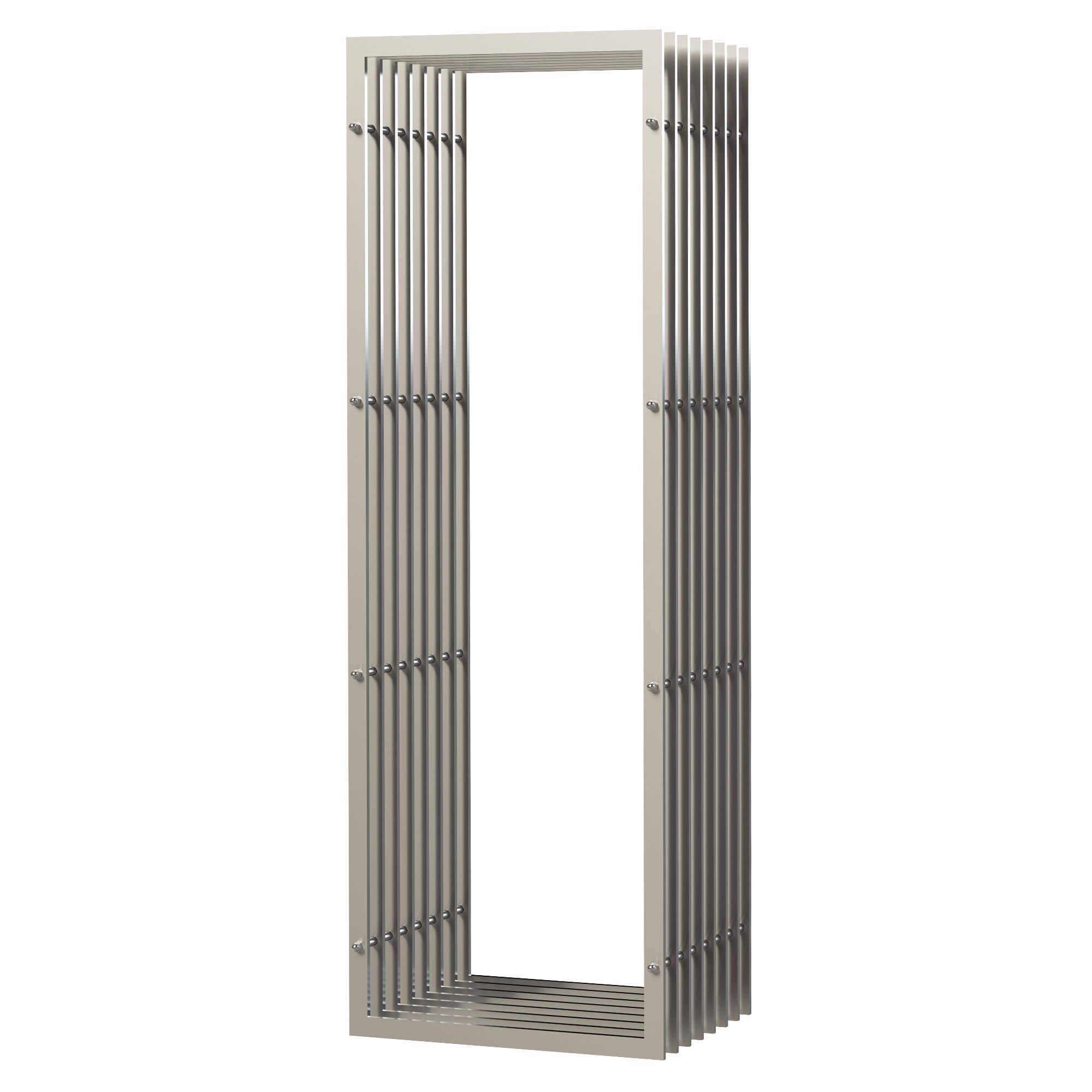 DanDiBo Kaminholzregal Innen Metall Edelstahl Kaminholzständer 96429 150 cm Holzkorb Kaminholzhalter Holzregal