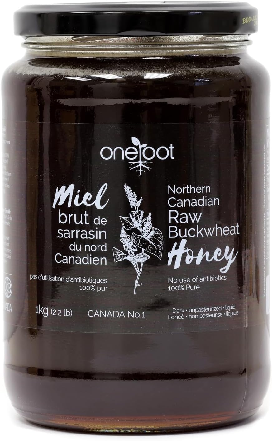 Amazon | OneRoot そば生はちみつ カナダ産 (1kg)｜ 非加熱 無添加