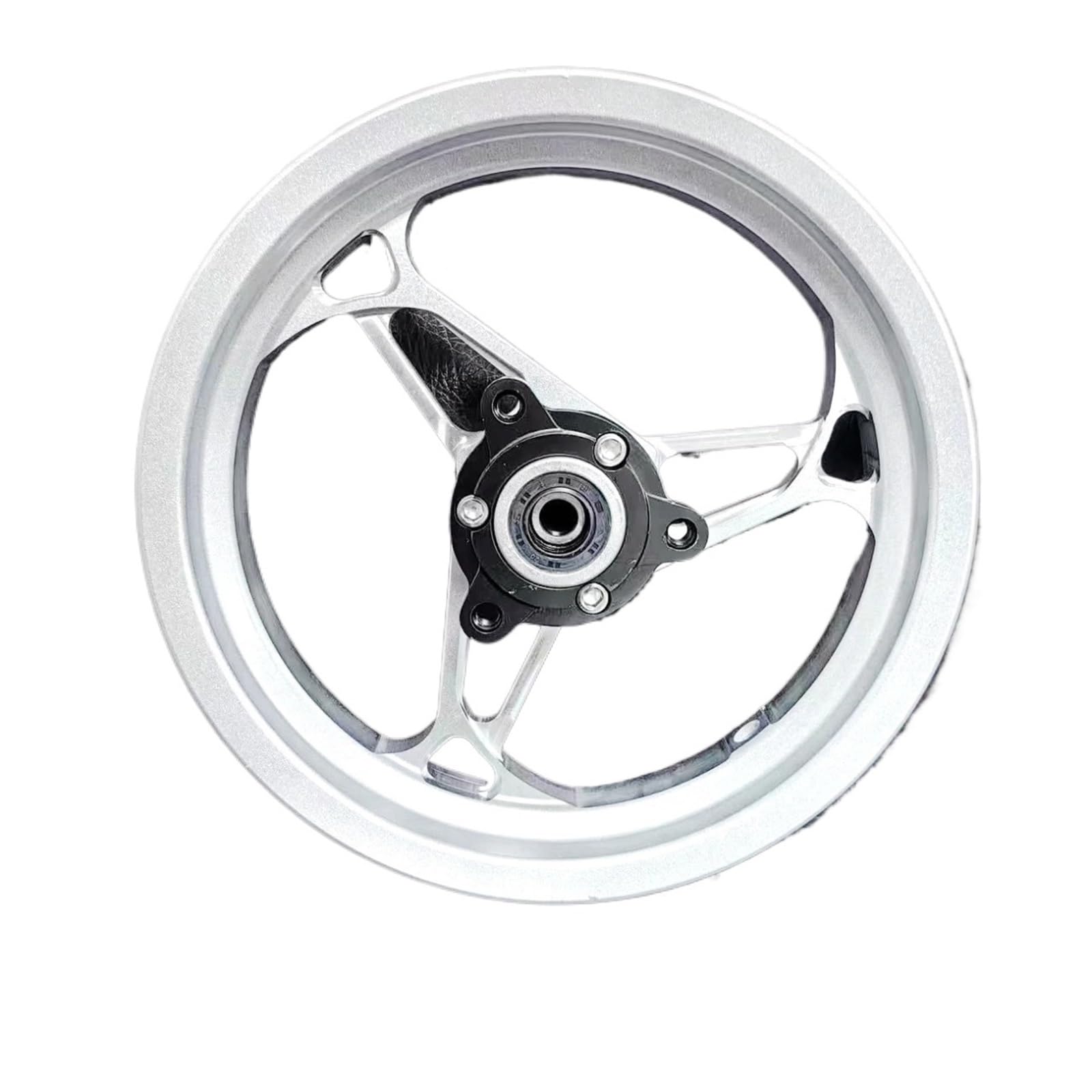 Cerchioni universali per ruote anteriori con mozzo in alluminio CNC per scooter 10 * 2.15J passo 70mm CERCHIO(Silver)