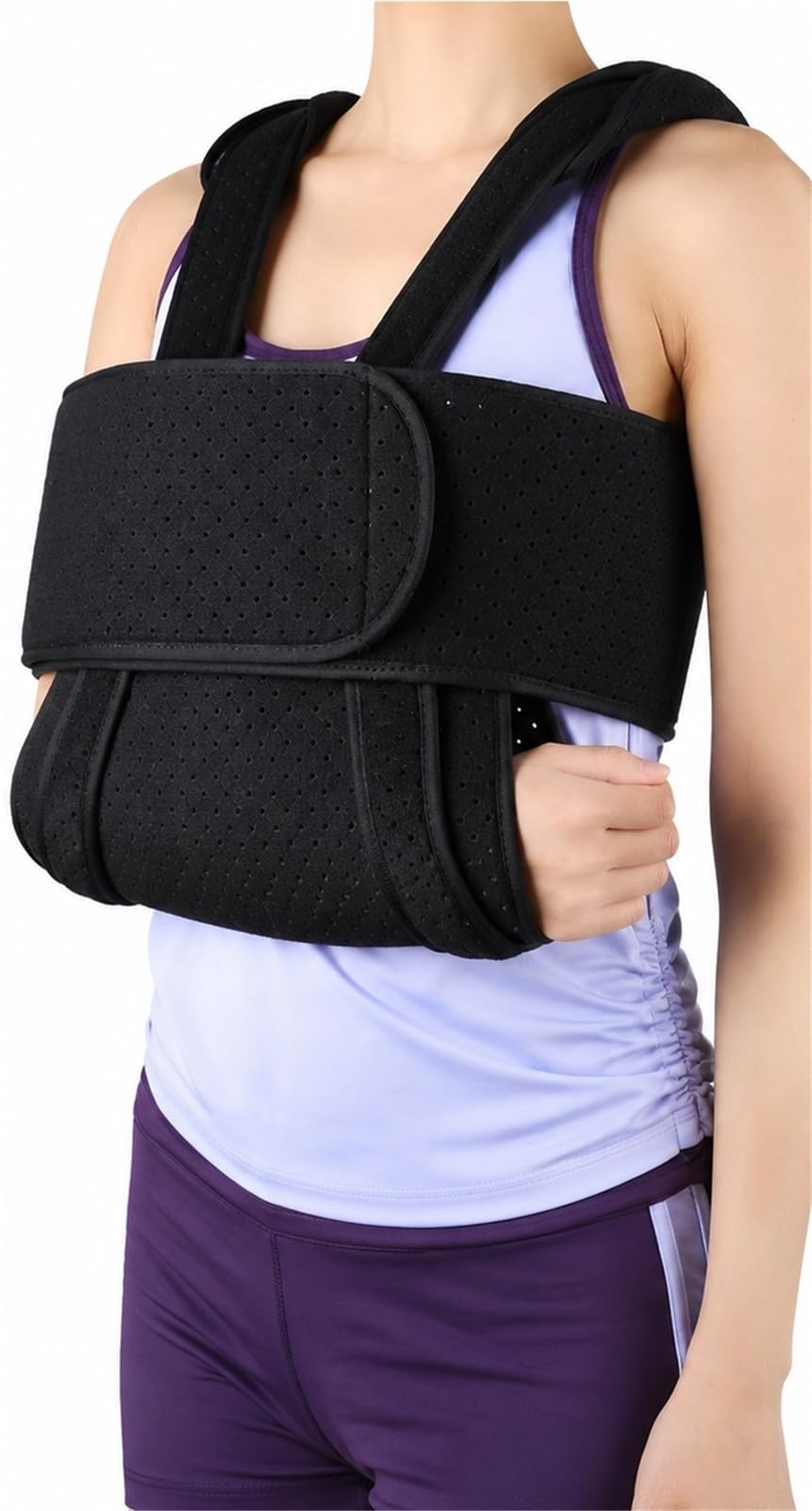 Cabestrillo para Brazo Inmovilizador de Hombro para Dormir Ajustable Soporte para Lesión de Manguito Rotador Fractura de Clavícula Dislocación Postoperatorio