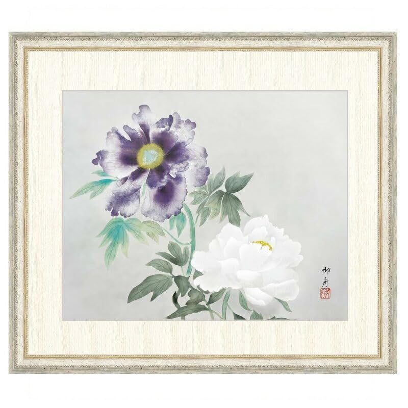 天才画家　速水御舟　作品集大作編　便利堂監修　NO 【50 牡丹双華】画集 天才画家 速水御舟 作品集大作編 便利堂監修 NO 【50 牡丹双華】画集