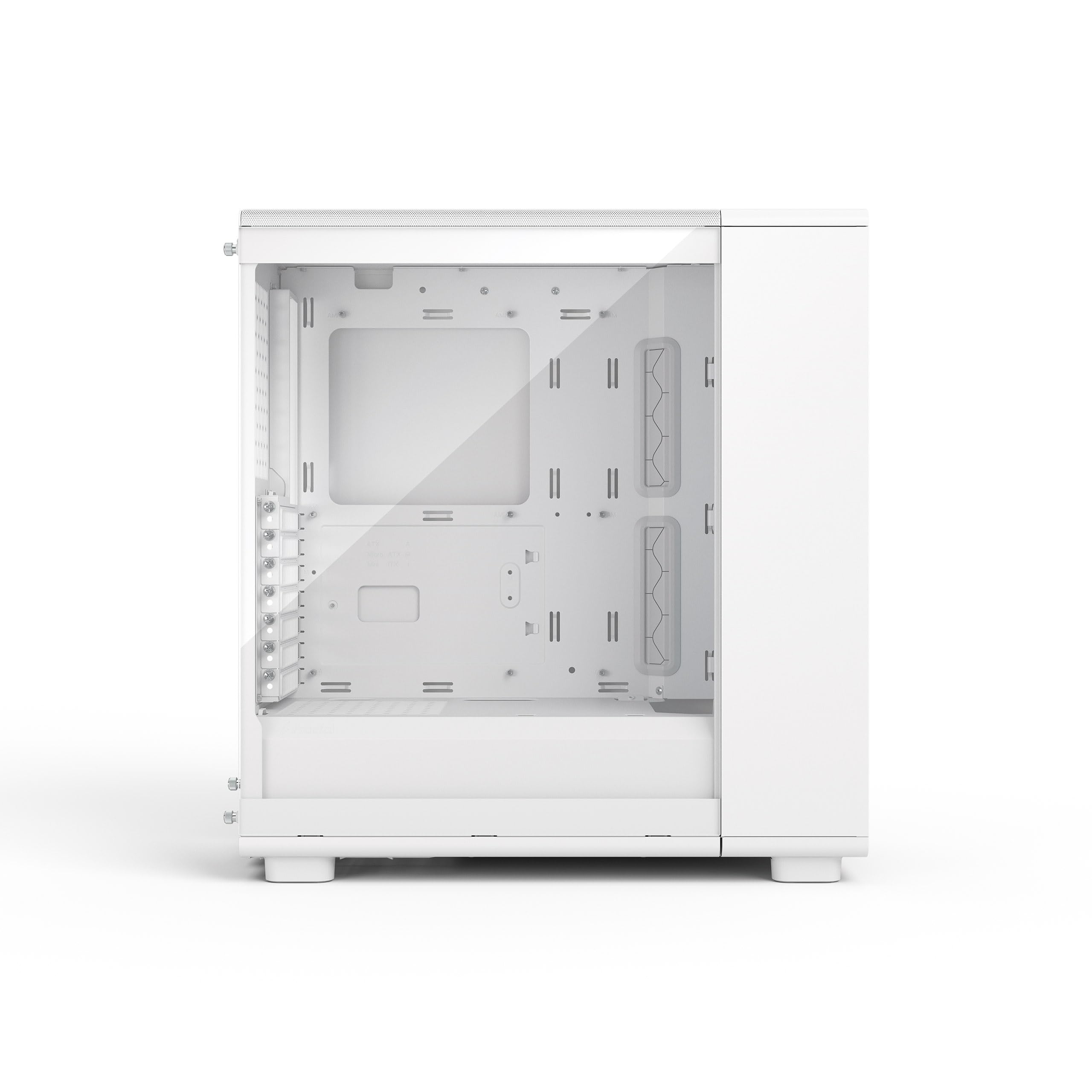 Fractal Design Epoch Weiß RGB - Klares Seitenteil aus gehärtetem Glas - Gaming-PC-Gehäuse - Mesh-Frontpanel - DREI Momentum 12 RGB-Lüfter inkl. - Geräumiger Innenraum - ATX/mATX/ITX Unterstützung – Bild 4