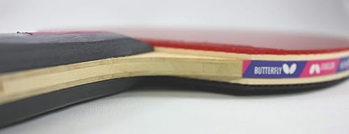 Miniatura 5 de Butterfly Nakama S-7 - Raqueta de tenis de mesa – Pala de ping pong Butterfly profesional aprobada por la ITTF – Caucho de tenis de mesa Safira y