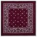Elephant Brand Bandanas 100% cotton since 1898-12 Pack (Maroon)