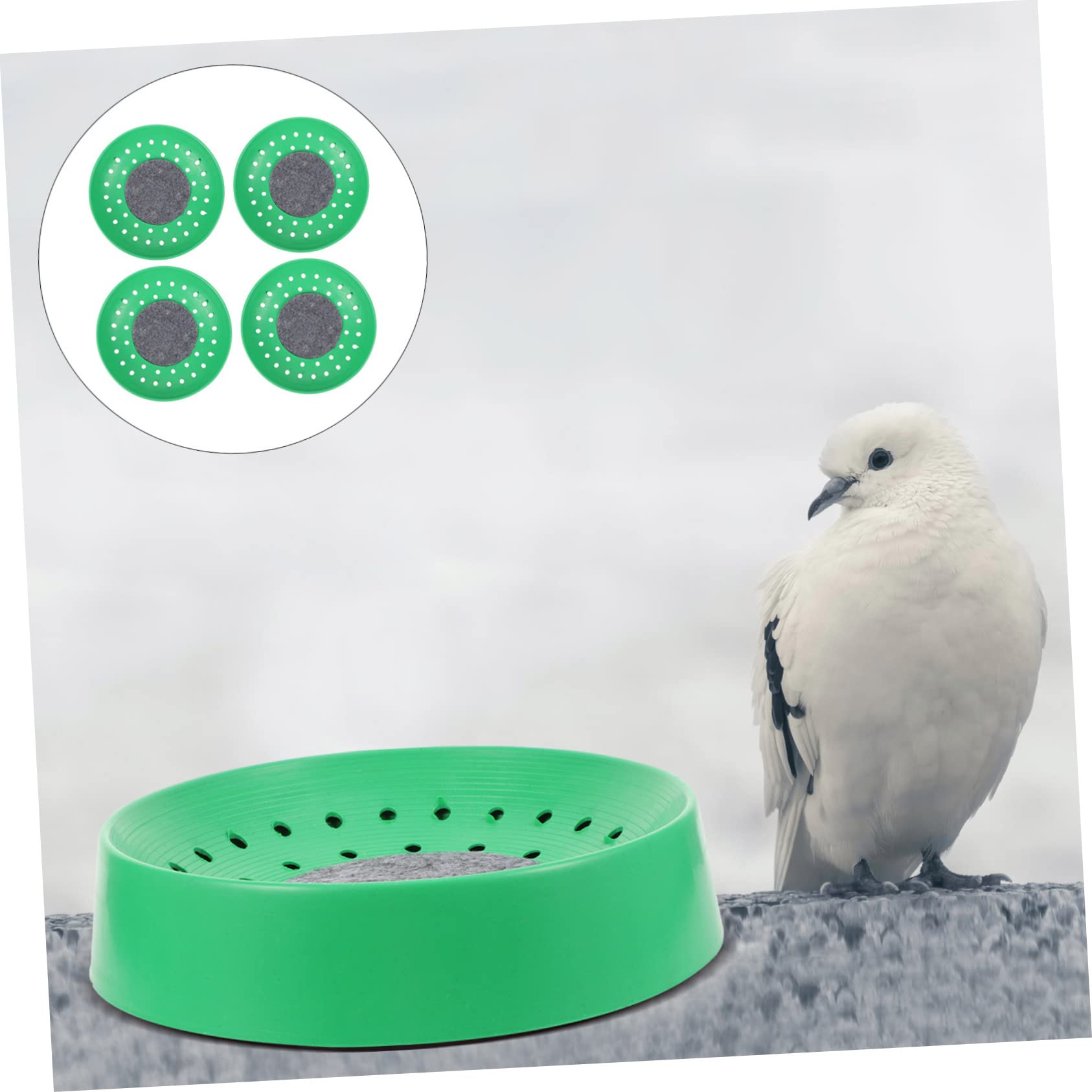 BESTonZON 4Pcs Bird Hatching Nest Bowl Durable Nesting Bowls for Pigeons Quails and Doves Convenient Breeding with Washable Breathable Design and Non Slip Mat