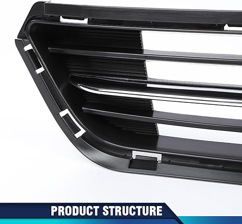 Miniatura 8 de PIT66 Parrilla de radiador de parachoques delantero inferior compatible con Kia Optima (submodelo Limited, SX, LX, EX) 2014 2015 865614C700 cromo y