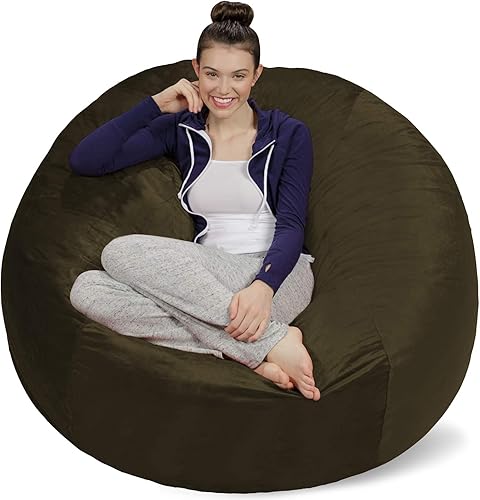 Miniatura 73 de Sofa Sack: puff de felpa ultra suave, con espuma viscoelástica y funda de micro-gamuza, mueble rellenos de espuma y accesorios rellenos de espuma