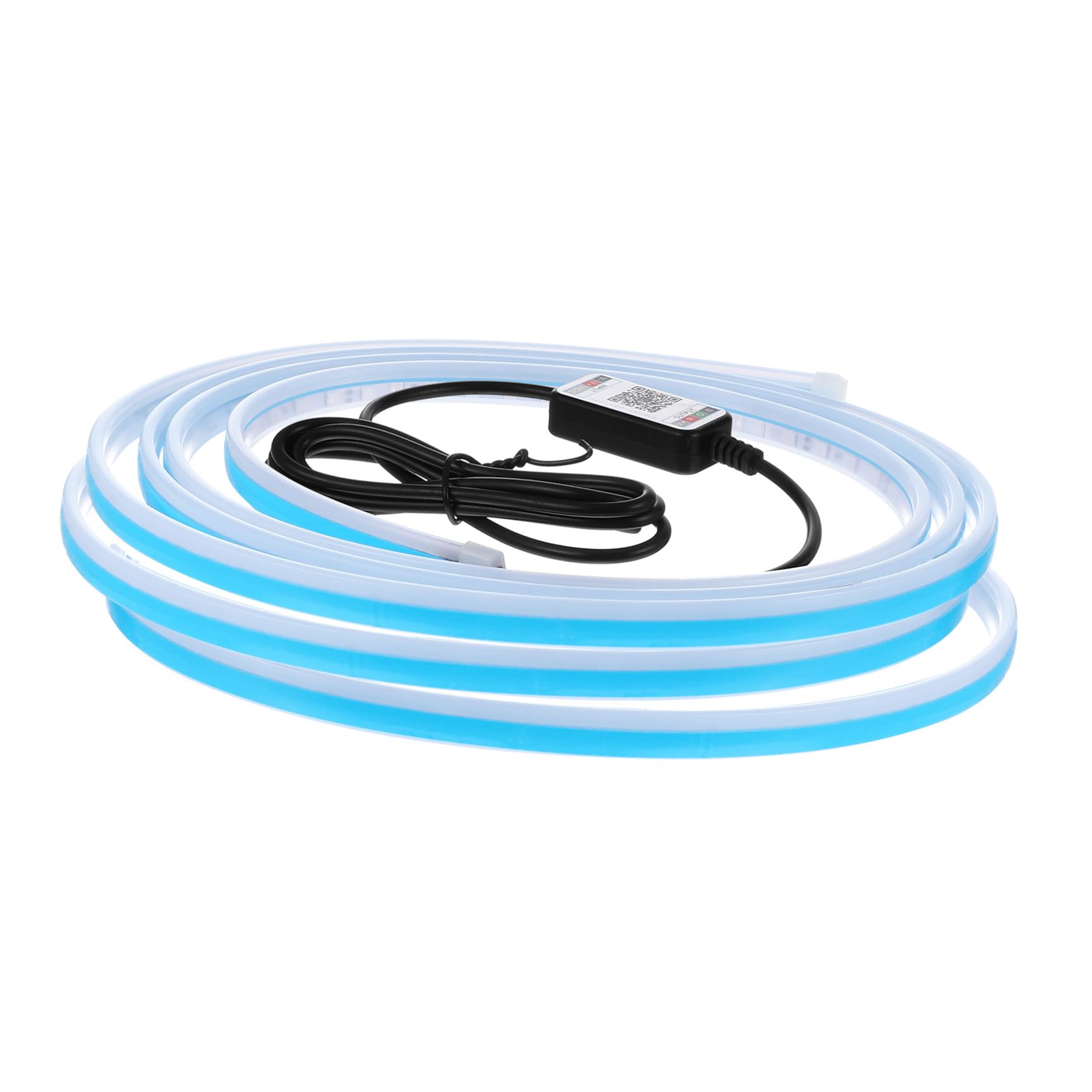 Bande LED Extérieure Rgb 180cm pour Capot Moteur, Éclairage Multicolore Contrôlé par Application, Lumière D’ambiance de Jour, Compatible Voitures, Usage Sécurité et Personnalisation