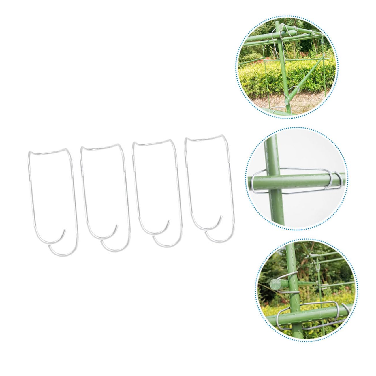 Toddmomy 90stücke Gartenstützclips Metall Pflanzenclips Für Kletterpflanzen Und Gemüse Stabiler Rankhilfe-Connector Für Tomaten Trauben Und Andere Pflanzen
