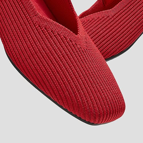Image of VIVAIA Women's Margot Mary Jane Square-Toe Ballet Flats