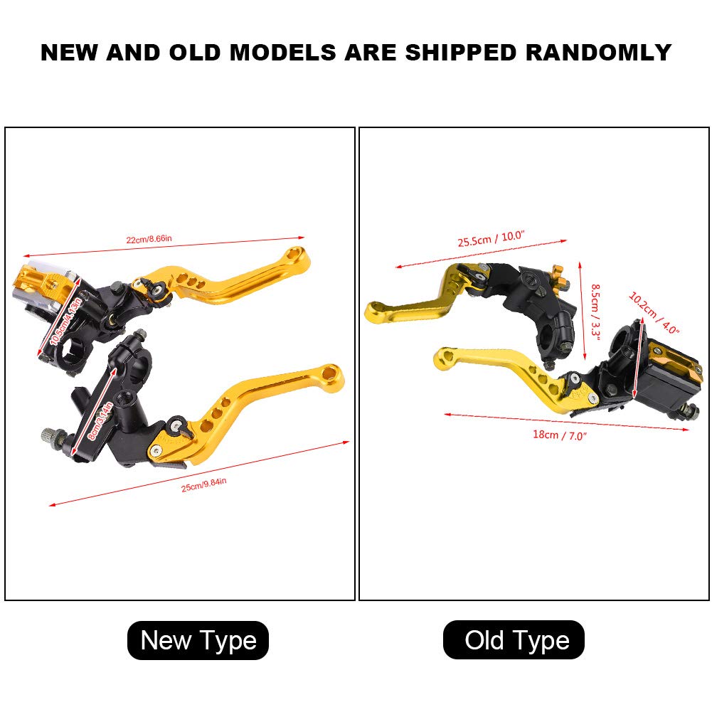 Kit Leve Frizione E Freno Per Moto Universale 7/8'', In Alluminio CNC Regolabile, Colore Rosso - Foto 3