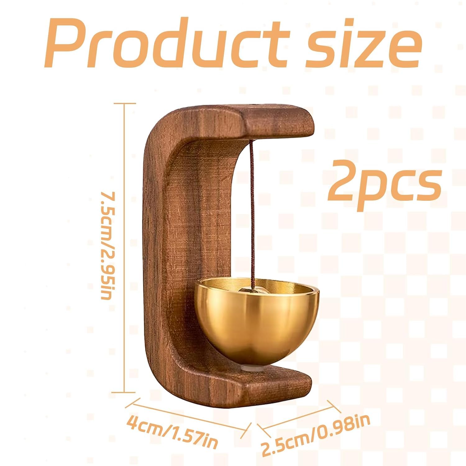 Brightkart enterprise Wooden Magnetic Door Bell – Wireless