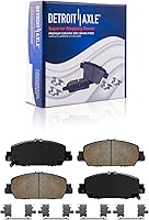 Vista 114 de Detroit Axle - Pastillas de freno delanteras para Nissan Pathfinder Frontier D21 720 Pickup Subaru SVX Pastillas de freno de cerámica con reemplazo