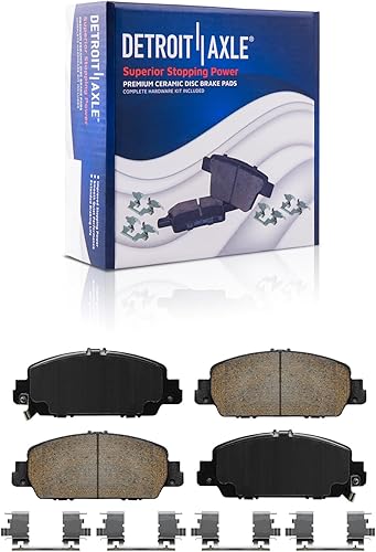Miniatura 114 de Detroit Axle - Pastillas de freno para Chevy Trailblazer GMC Envoy Pastillas de freno de cerámica w/Hardware Buick Rainier Isuzu Ascender Olds