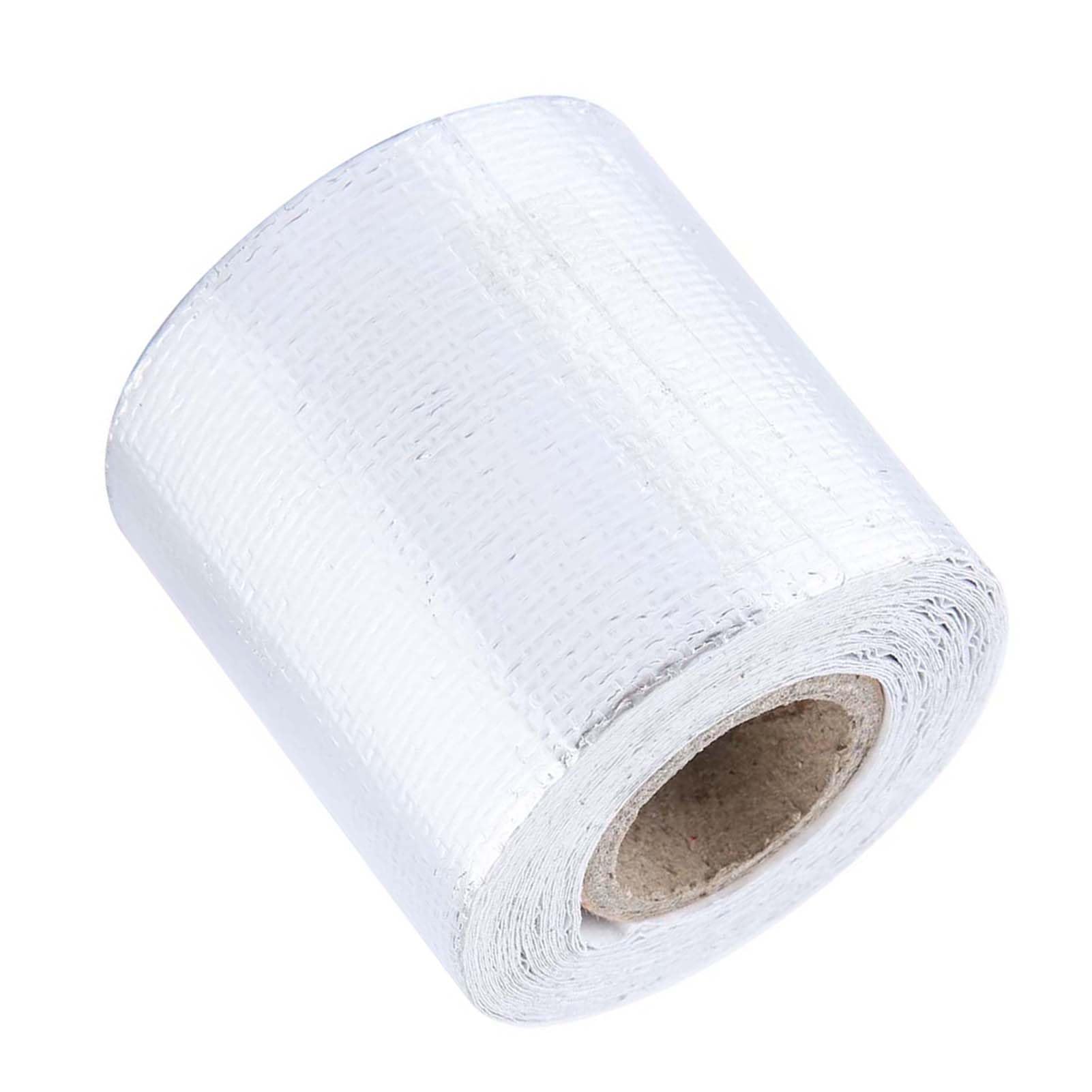 Ejoyous Aluminiowa taśma klejąca, odporna na wysokie temperatury taśma klejąca do silnika samochodu, folia odblaskowa, do izolacji i uszczelniania kanałów, 5 m x 50 mm (srebrna, 5 m x 5 cm)