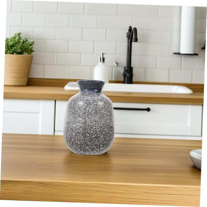 Set de sake japonés Luxshiny 400ml botella y 4 tazas cerámica miniatura 7
