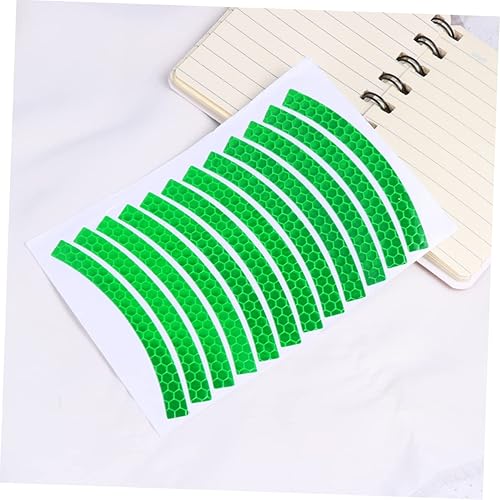 Miniatura 3 de 12 unids Bicicleta para Niños Bicicleta Pegatinas Reflectantes Cinta Reflectante Borde Cinta Reflectante Motocicleta Reflector Adhesivo Bicicleta