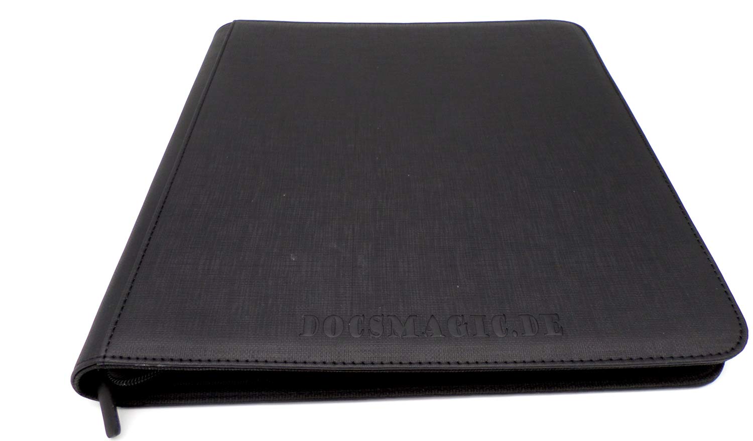 docsmagic.de Premium Pro-Player 12-Pocket Playset Zip-Album Black - 480 Card Binder - MTG - PKM - YGO - Cremallera Negra