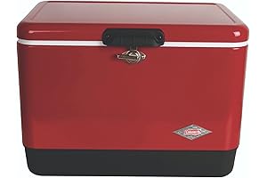 Steel-Belted Vintage Coleman Cooler Keeps Ice Up to 4 Days for Camping and Beyond