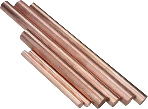 Solid Copper Rod T2 Copper Rod Solid bar Diameter 6mm 8mm 10mm 12mm 14mm 15mm 16mm 18mm 20mm 22mm 25mm 30mm Purple copper round rod16x250mm