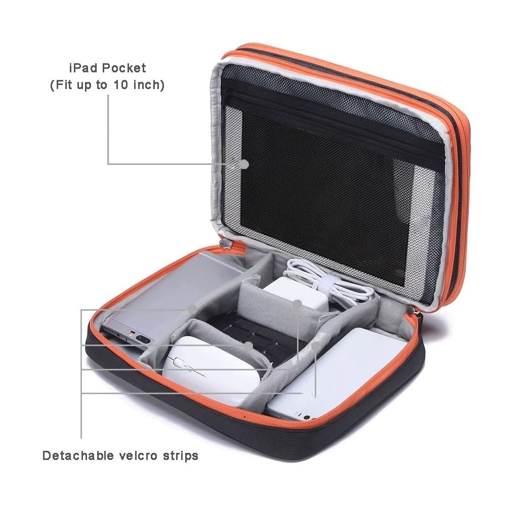 Amazon.co.jp: JJZXD 防水2層 USBケーブル収納袋電子オーガナイザー