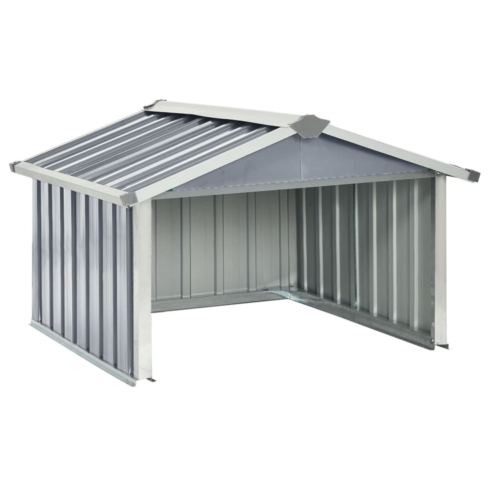Garage Per Robot Tosaerba Con Tetto A Falde – Acciaio Zincato, Antracite, 92x97x63 Cm, Protezione Solare E Pioggia