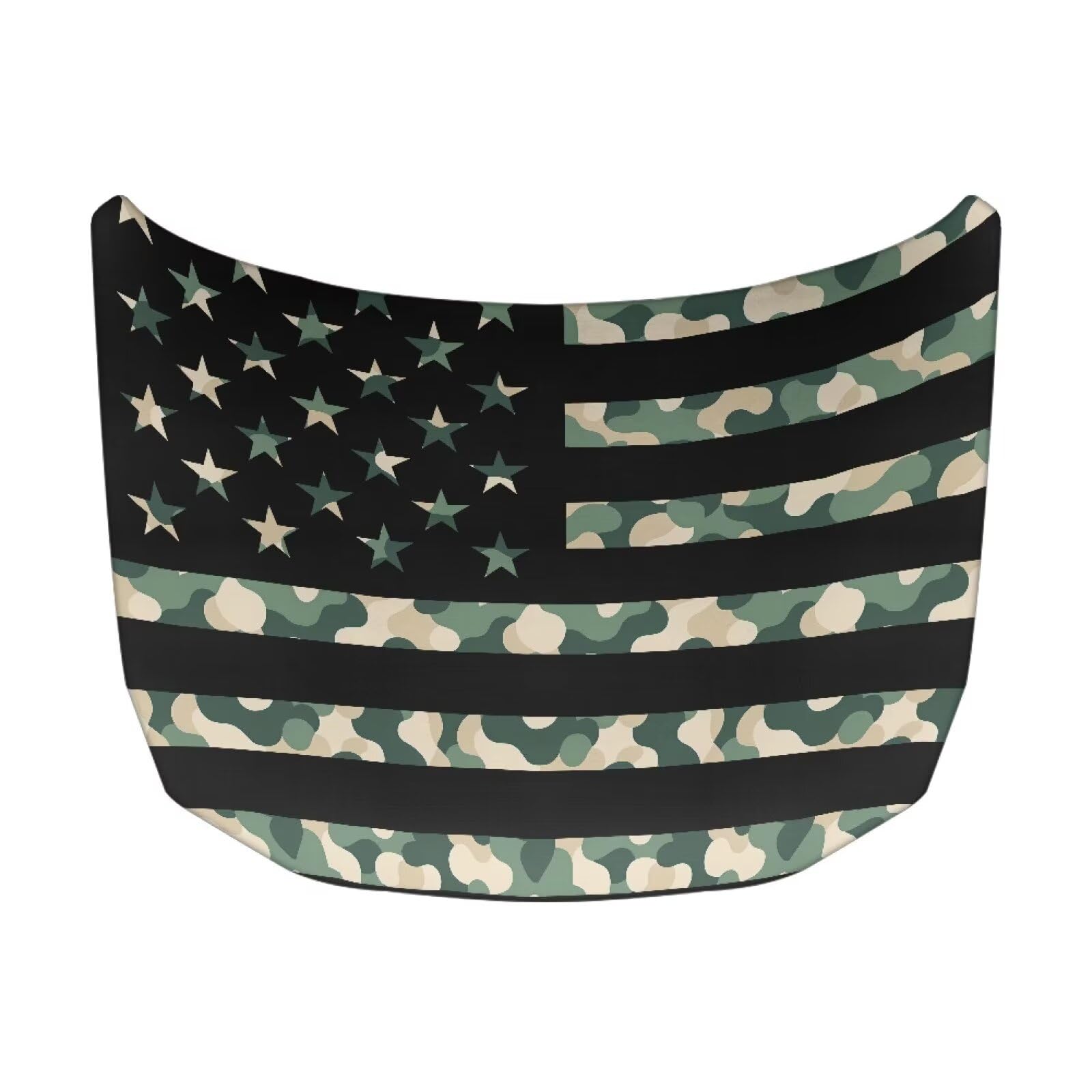 Car Hood Cover, Protector Auto Hood Wraps Waterproof American Flag Auto Exterior Accessories for Compact Sedan SUV Truck Van (59×39 Inch)