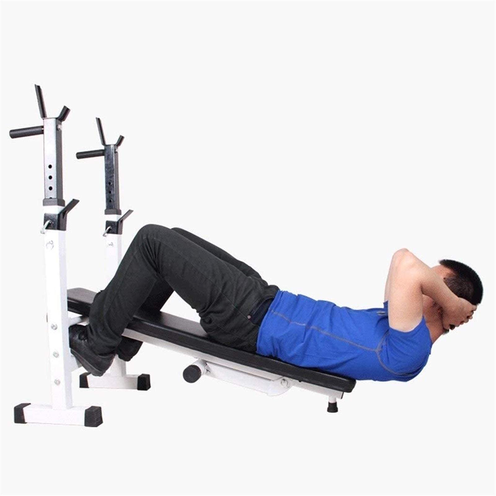 Ławka do ćwiczeń, ławka do hantli, trening siłowy, ławka do ćwiczeń, regulowane ławki fitness, składany stojak do przysiadów, wielofunkcyjny