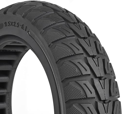 Miniatura 9 de Reemplazo de neumático sólido todoterreno de 9.5 x 2.5-6.1 para NIU KQi3 ProMaxSport Scooter - Sin pinchazos, mantenimiento sin complicaciones,