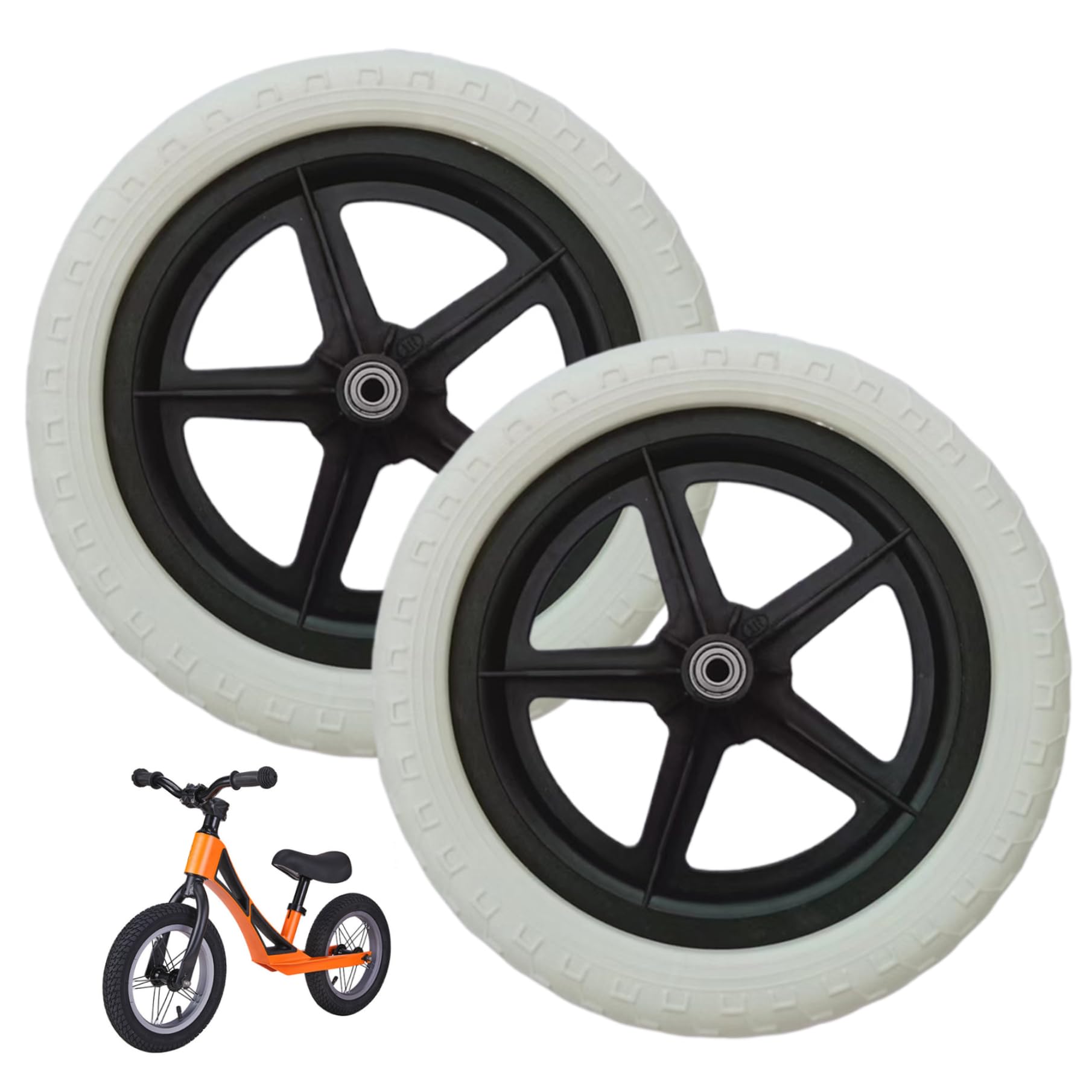 1 par de Ruedas de Repuesto para Bicicleta de Equilibrio de 12 Pulgadas para niños, Ligeras, Accesorios de reparación para Bicicletas y Mantenimiento, Mini Ruedas de Bicicleta, de ent