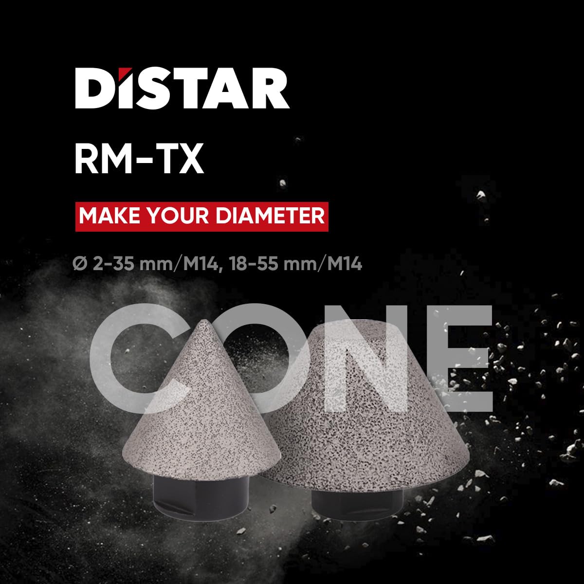 DISTAR DIAMANT-KEGELSCHNEIDER CONE 2-35/M14