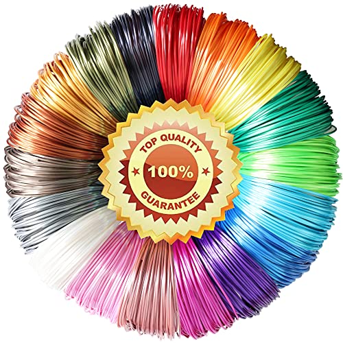 Image of TTYT3D 18 Popular Shiny Silk Colors PLA 3D Printer Filament Refill Sample Pack，3D Pen Filament，Each Color 4m Length, Total 72m Filament