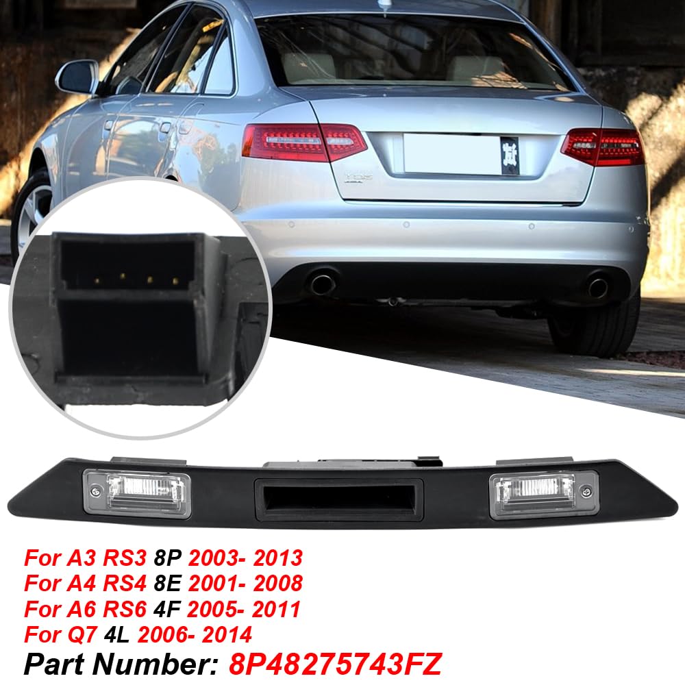 Luce della targa compatibile con Au-di A3 A4 A6 Q7 Liftgate Finish Panel Accessori auto 8P4827574 8P48275743FZ