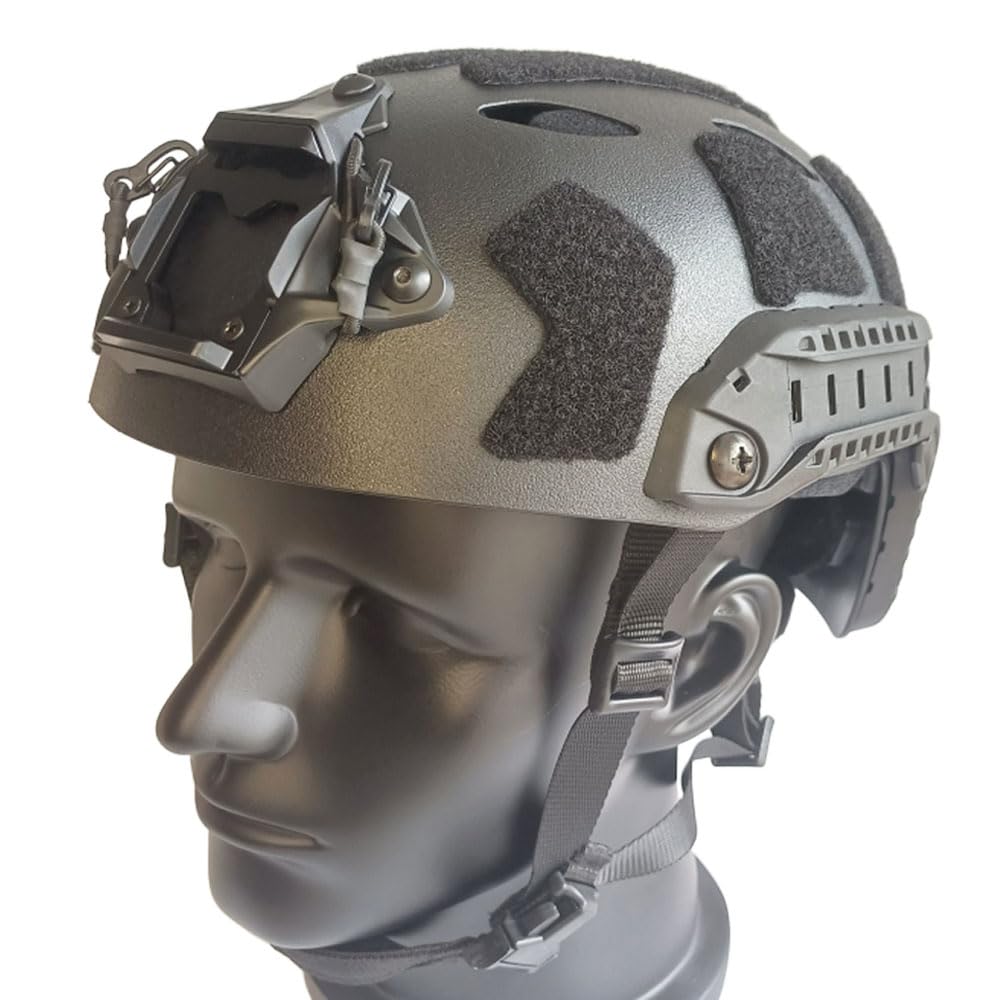 PAIRSOFTWIN Airsoft SF Hight Cut Fast ABS Protective Helmet for Tactical Outdoor Sports (Black)