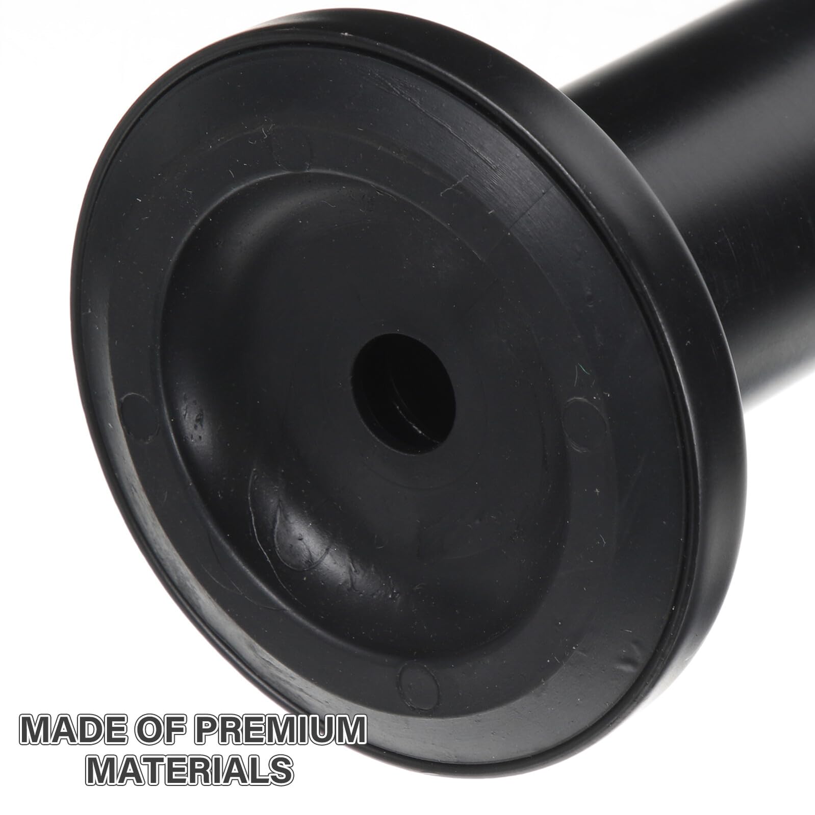 Gambe Regolabili per Mobili in Acciaio Nero Piedini Antiscivolo e Protezione Pavimento, Altezza 18-30cm, per Strutture Letto, Scrivanie e Cassettiere