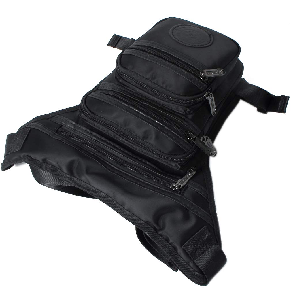 xieben Sac de Sport en Nylon pour Homme avec bandoulière Noir