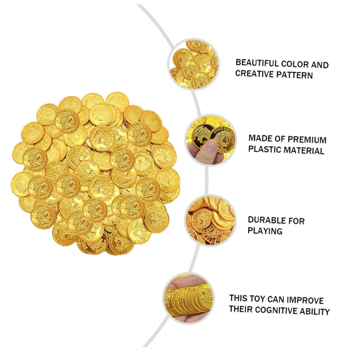 Abaodam 200pcs Plastic for Entertainment Party Toys Lightweight Party Decorations