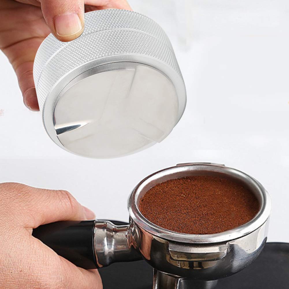 Distributeur De Café De 51 Mm, Tampons Manuels pour Café Expresso, 3 Pentes Inclinées Réglables en Acier Inoxydable à Double Couche