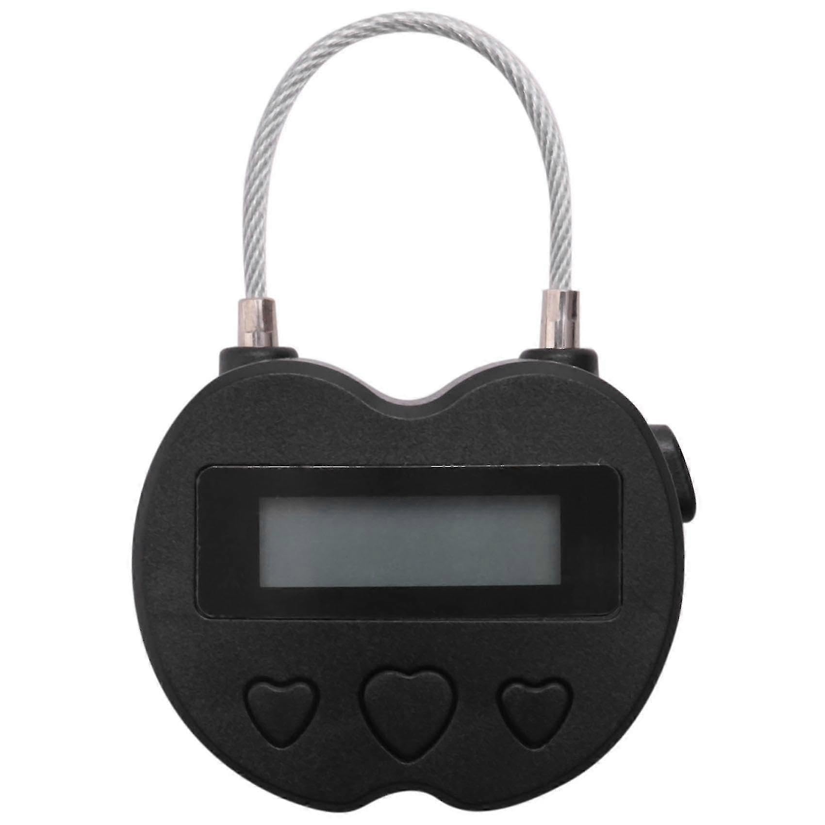 Joyhappst Image Color Smart Time Lock Lcd Display Time Lock Usb Rechargeable Temporary Timer Padlock Travel Electronic Ti
