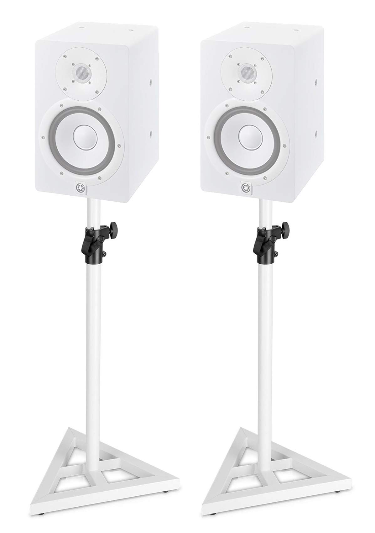 Buy White Stands w/Adjustable Height For Monitor Audio Radius 90