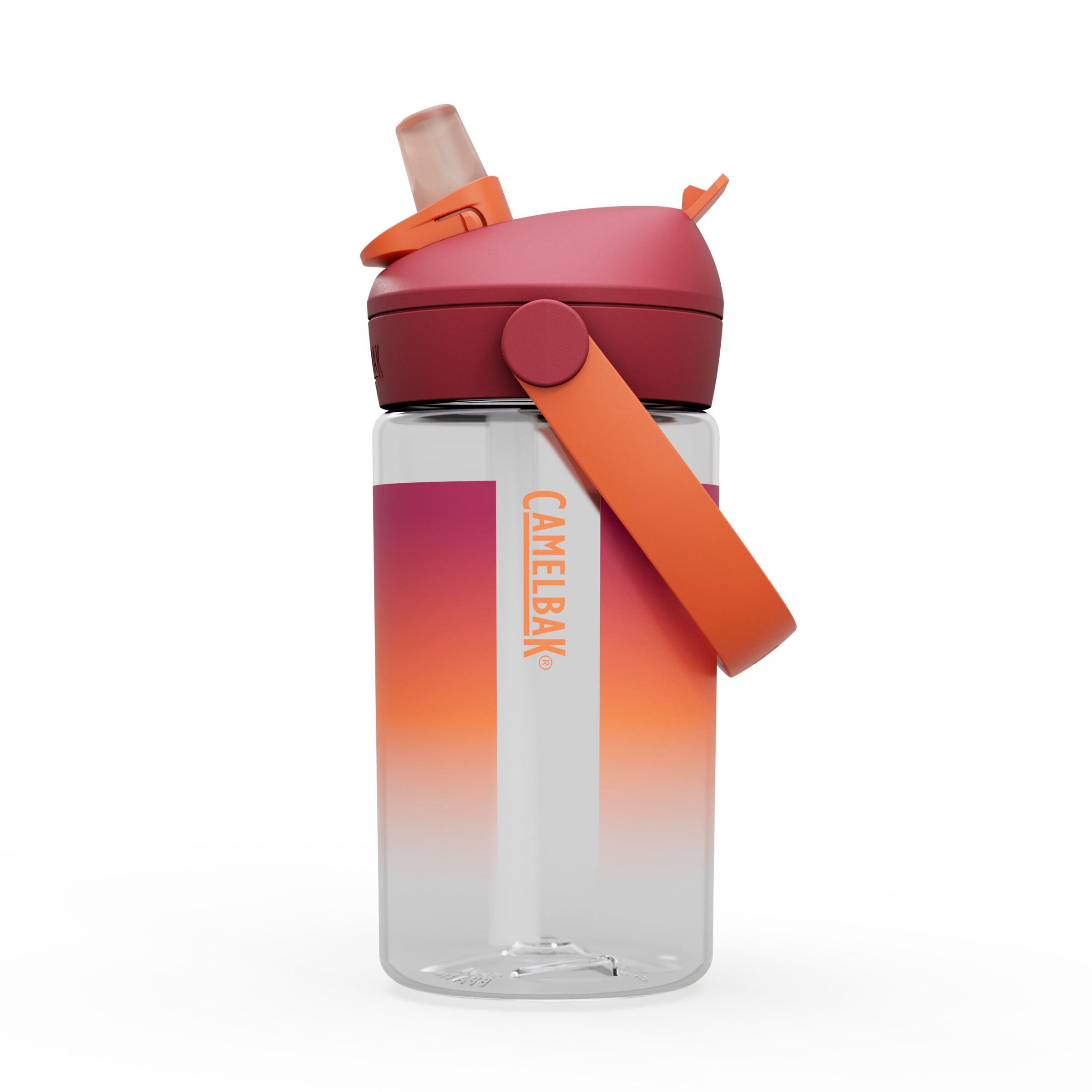 CamelBak Thrive Flip Straw Kids Kids Bite Valve Tritan Renew Water Bottle Purple Haze, 14oz