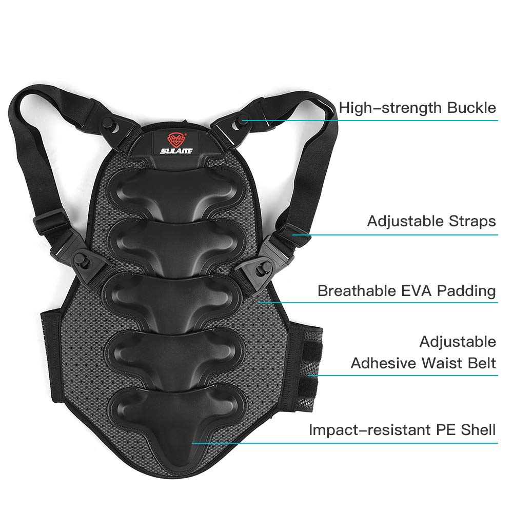 Almohadilla protectora de EVA desmontable para motociclismo, montaña, esquí, patinaje y snowboard, carcasa gruesa de polietileno de impacto