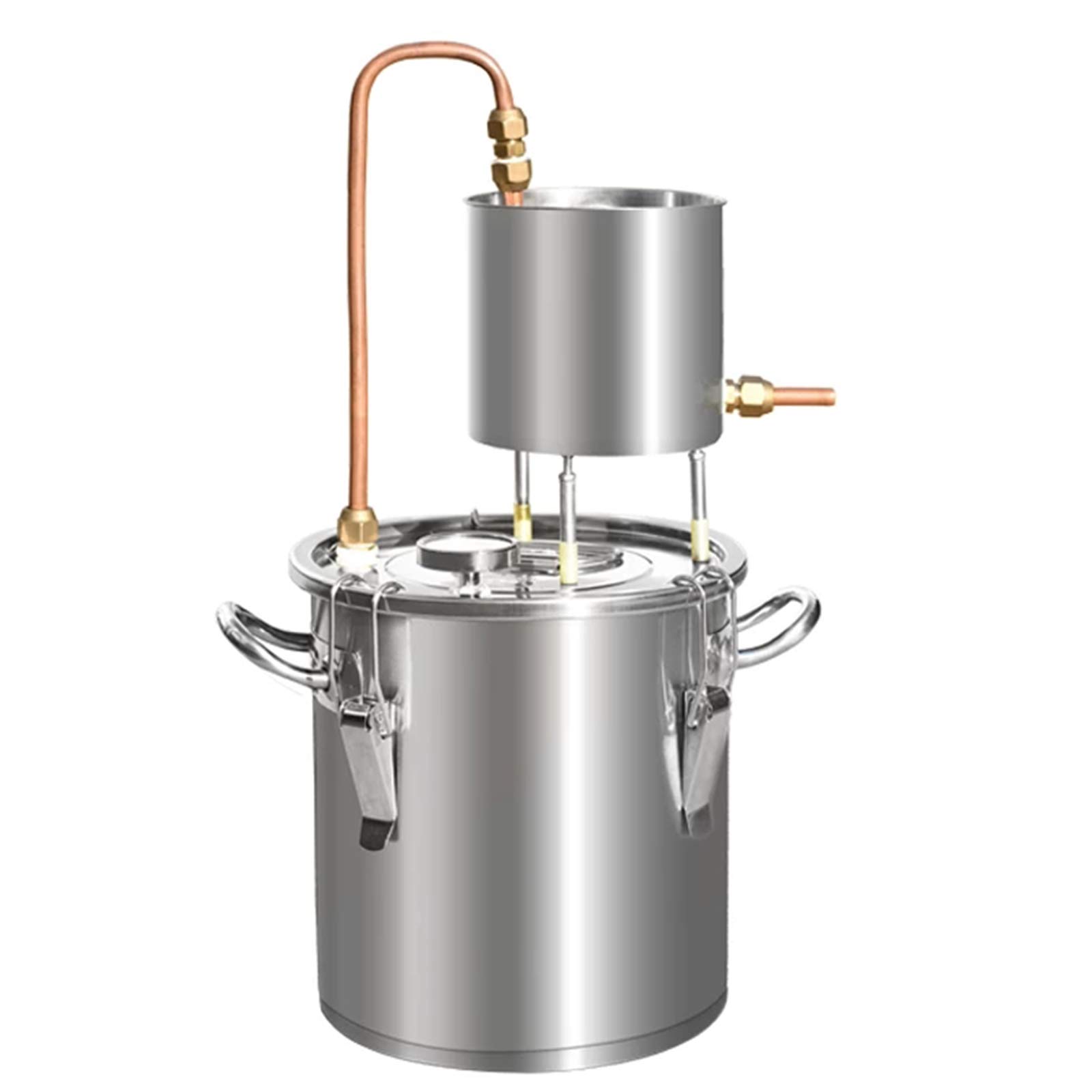 Destilador de Copa de Cobre Rojo de 12L para Alcohol Moonshine Hogar