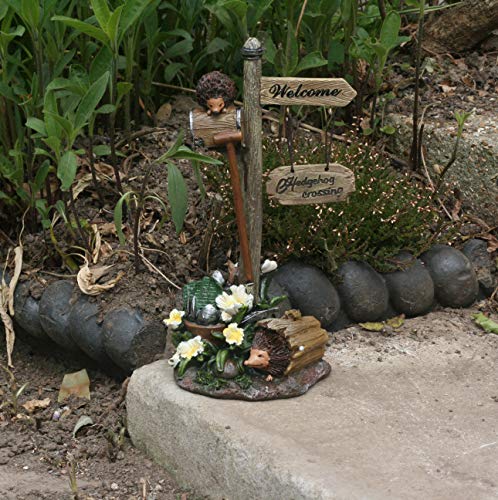 Décoration de jardin en résine en forme de hérisson