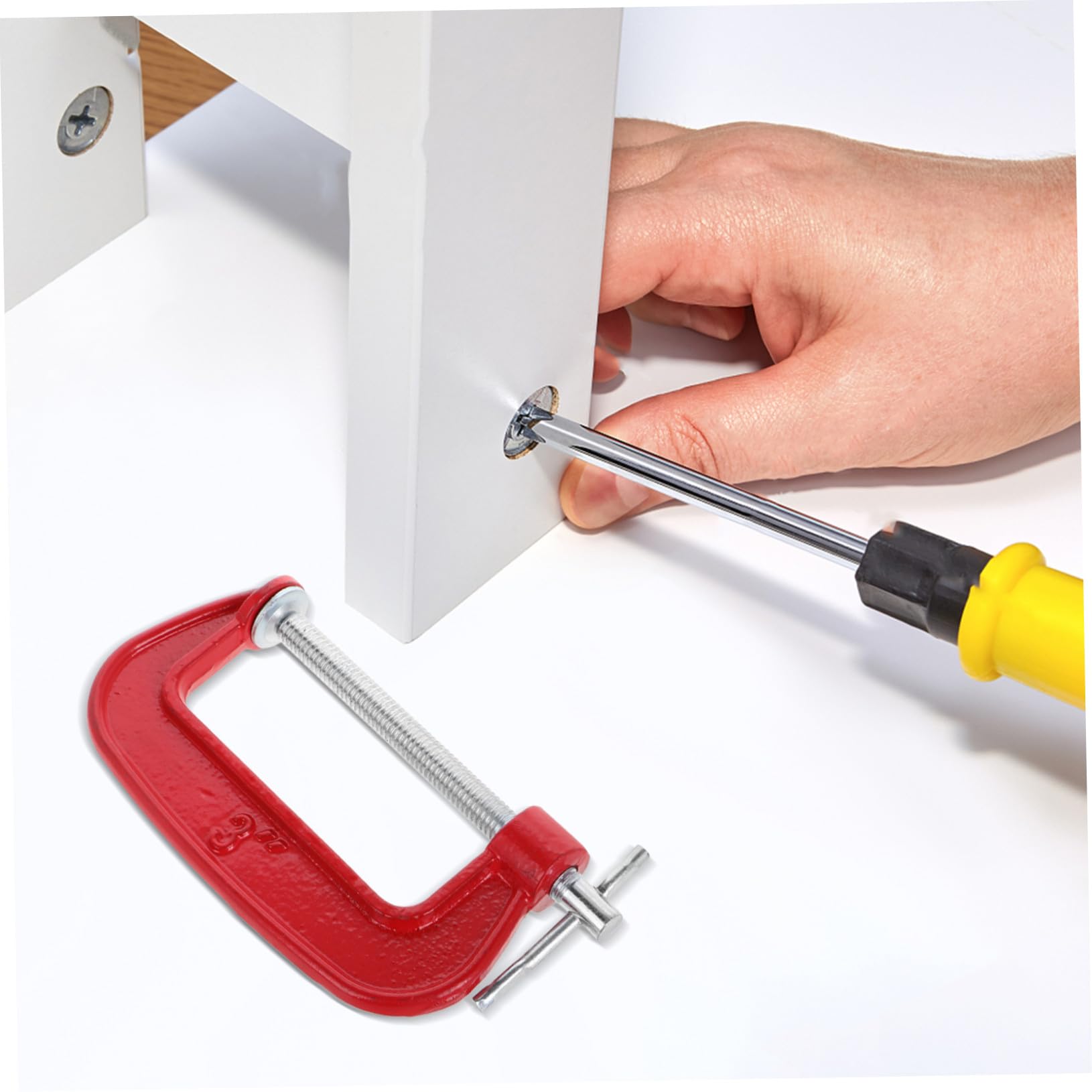 Veemoon 6pièces Serre-joints Robustes Métal pour Travail le Soudage Assemblage Projets DIY Outils de Serrage Durables