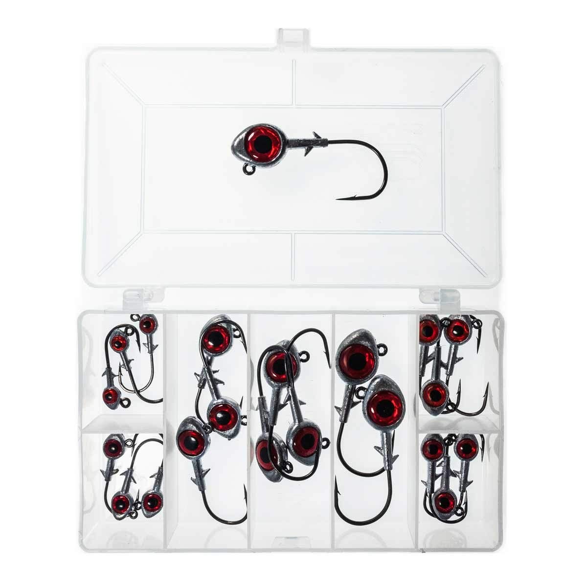 Amazon.com : Rite Angler Red Eye Jig Kit 21pcs, 1/16, 1/8, 3